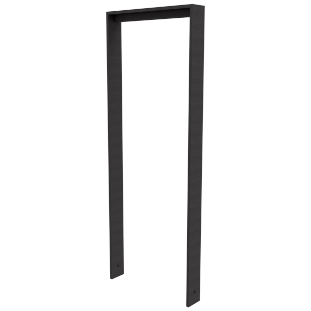 Leaning bracket made of flat steel 80 x12mm | with beam | total width: 450 mm | hot-dip galvanized and coated DB 703